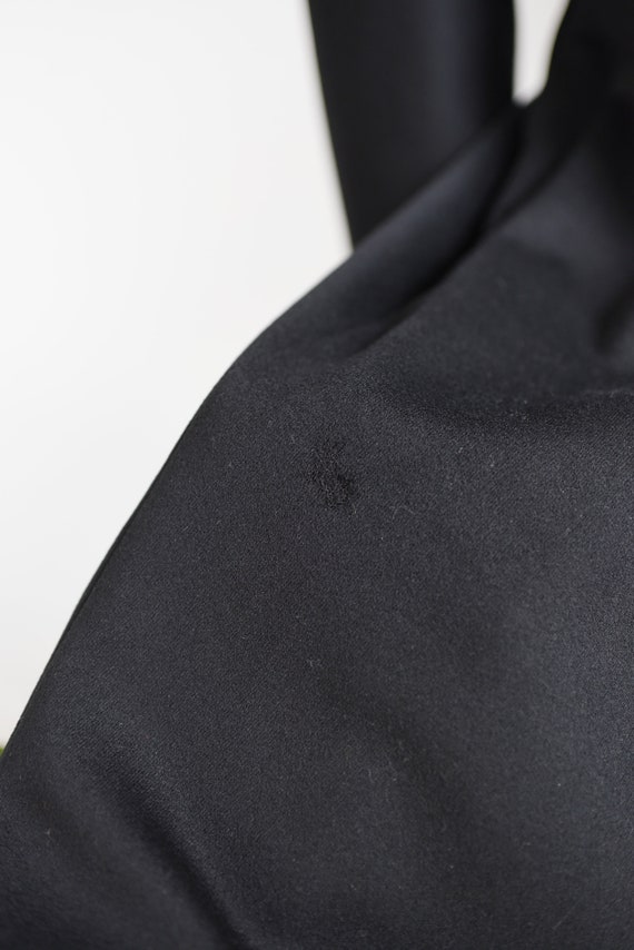 1940s Black Wool and Lamb Princess Coat - M/L - image 9
