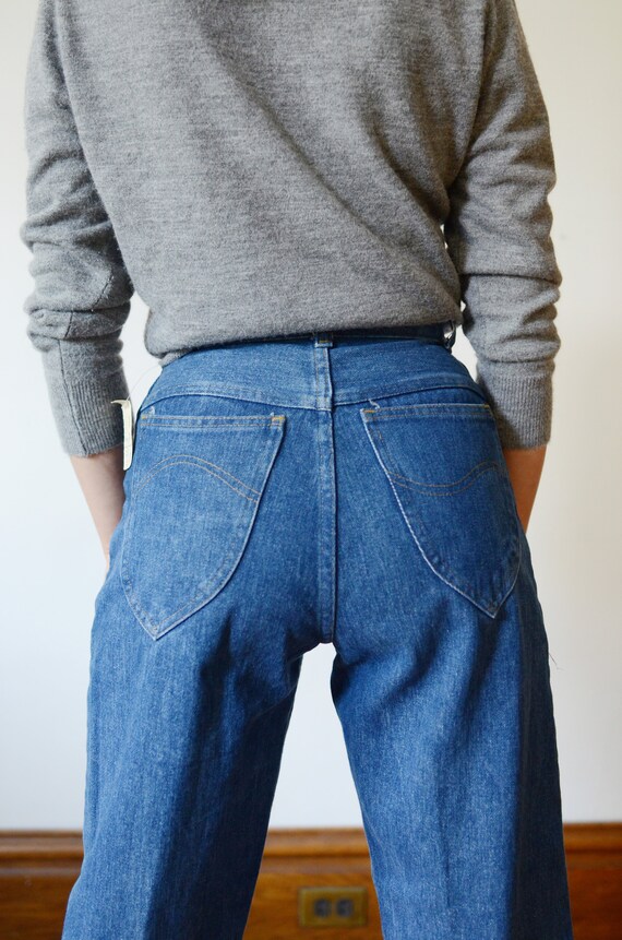 1980s Deadstock High Waisted Jeans - XS - image 6