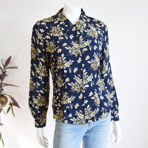 1990s Laura Ashley Floral Blouse - S/M