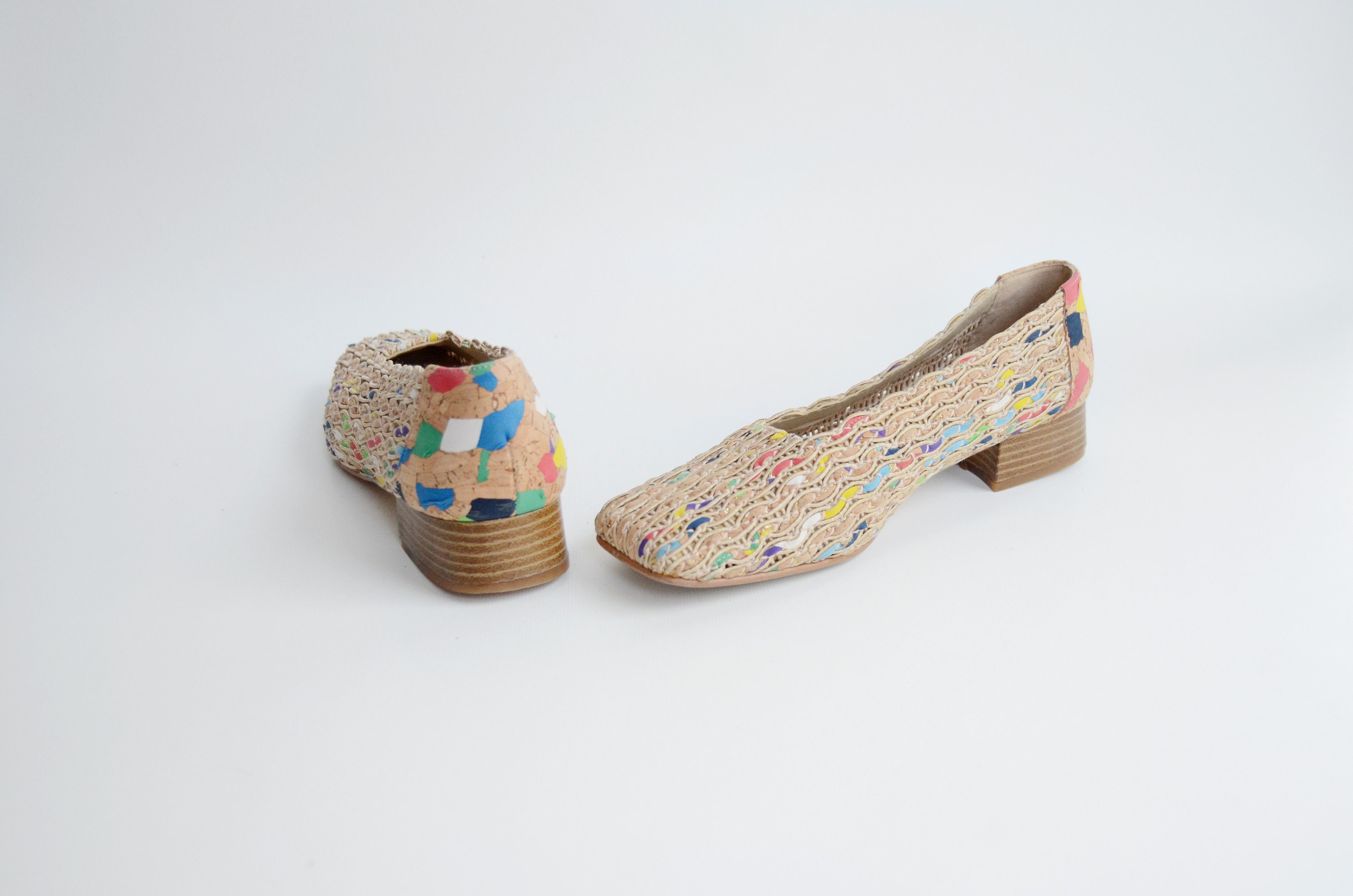 square toe heels 90s