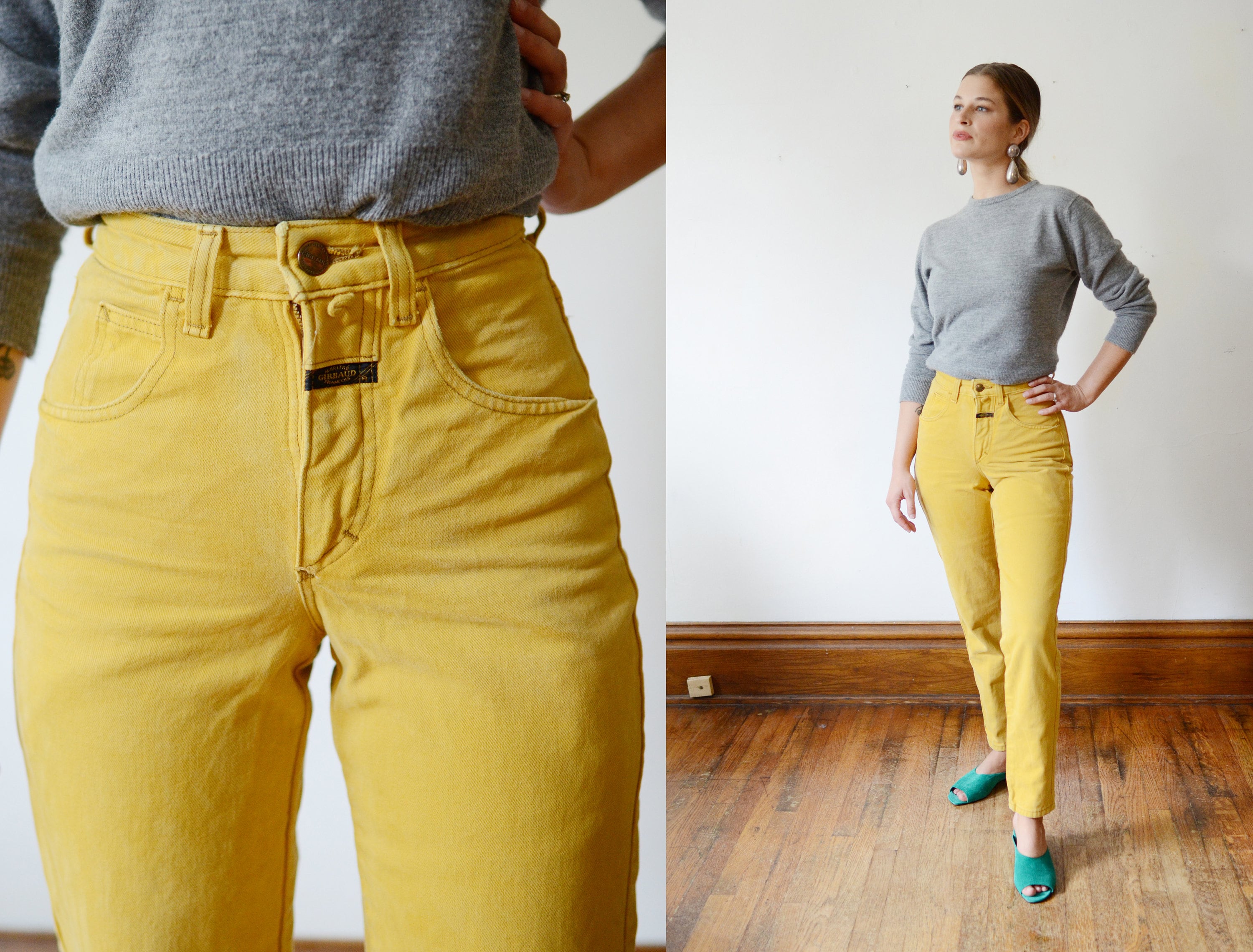 90s Girbaud Mustard Jeans - XXS