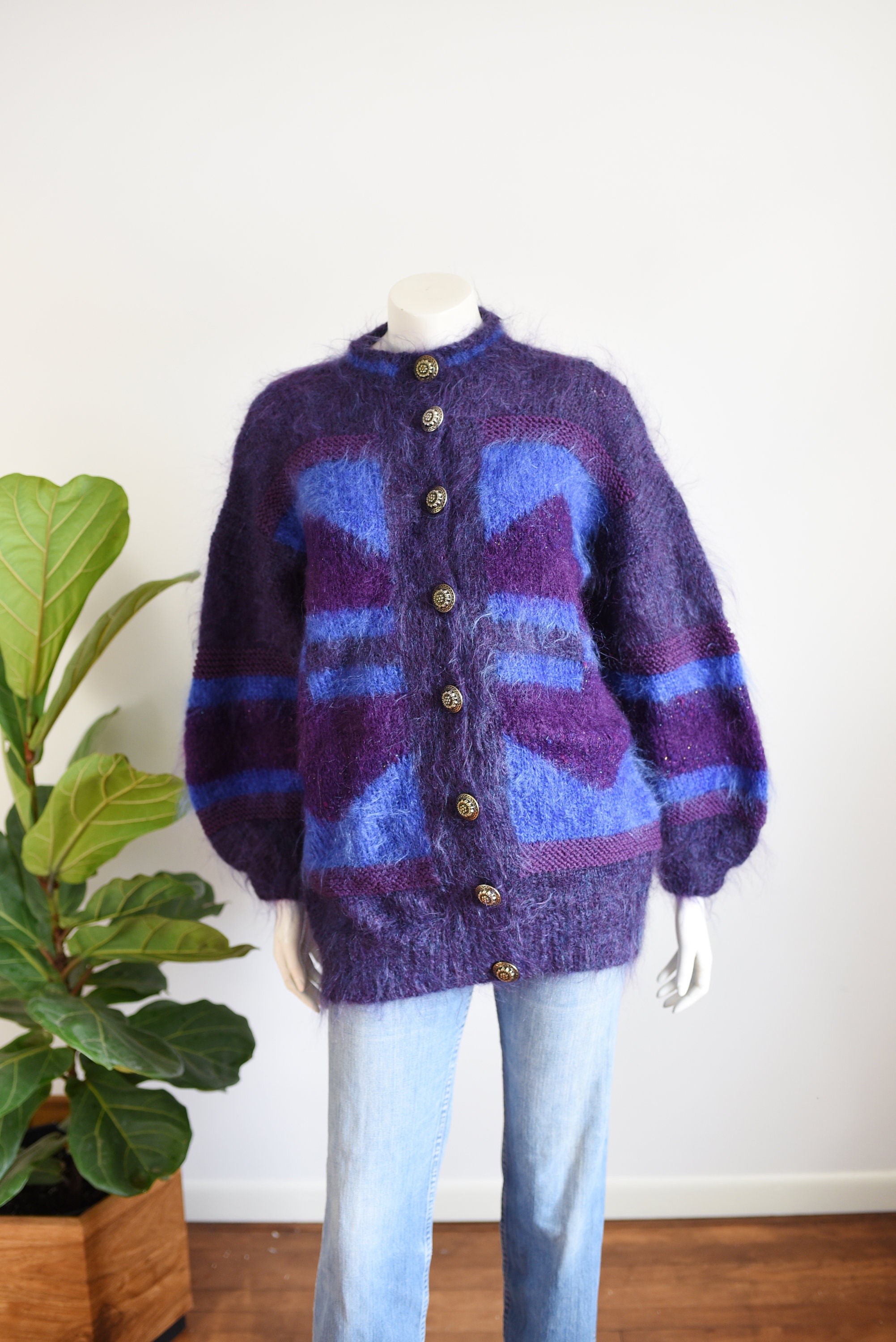 1980s Mohair Cardigan - L/XL 1980s Mohair Cardigan - L/XL