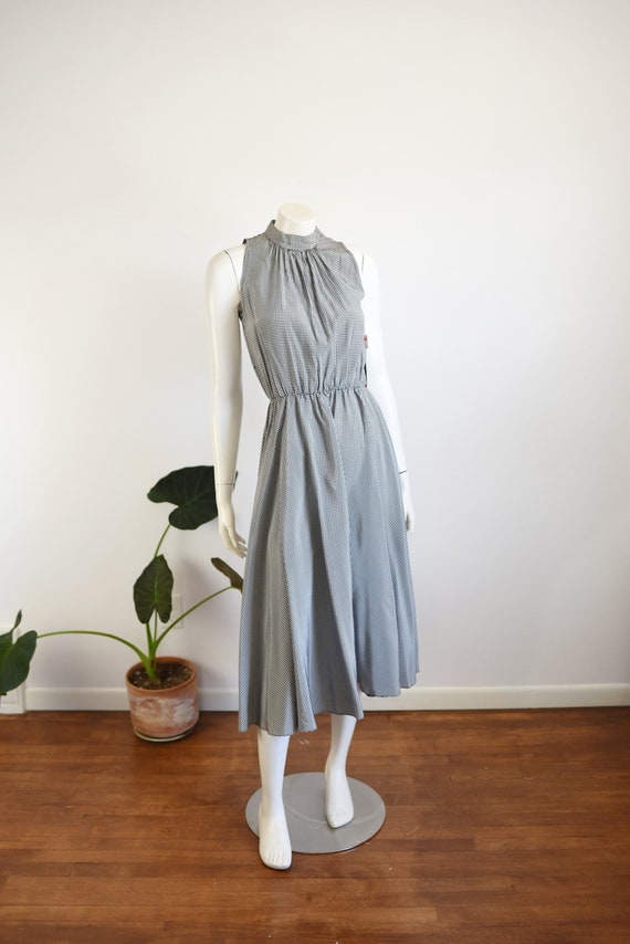 1980s Deadstock Gingham Sundress - S/M