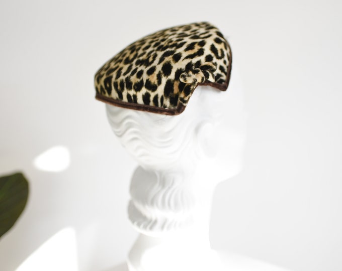 1950s Leopard Hat