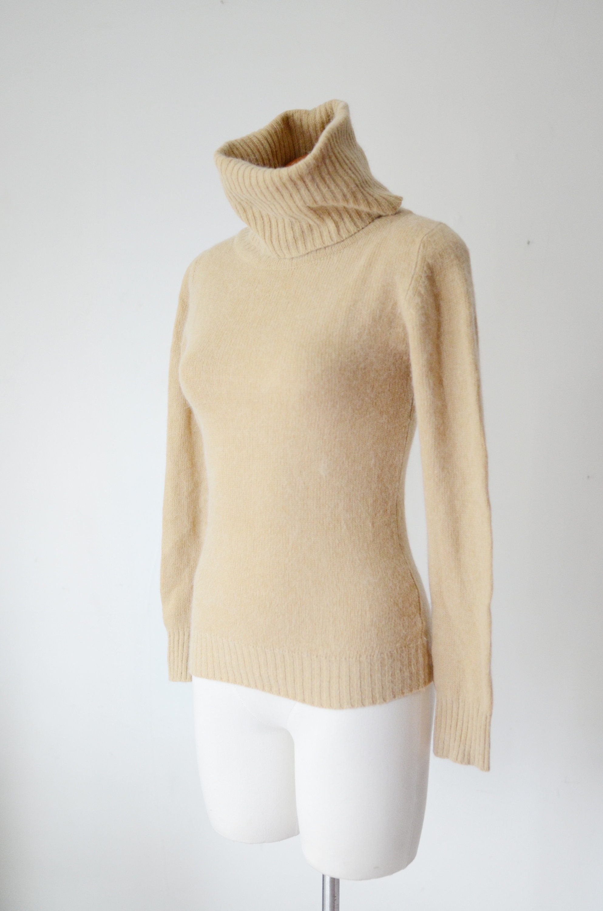 Angora Brown Turtleneck Sweater - XS/S