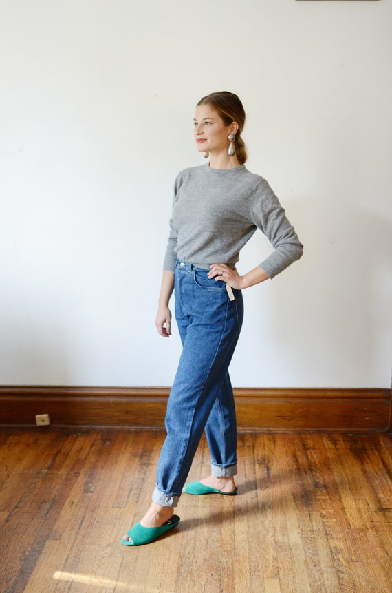 1980s Deadstock High Waisted Jeans - XS - image 2