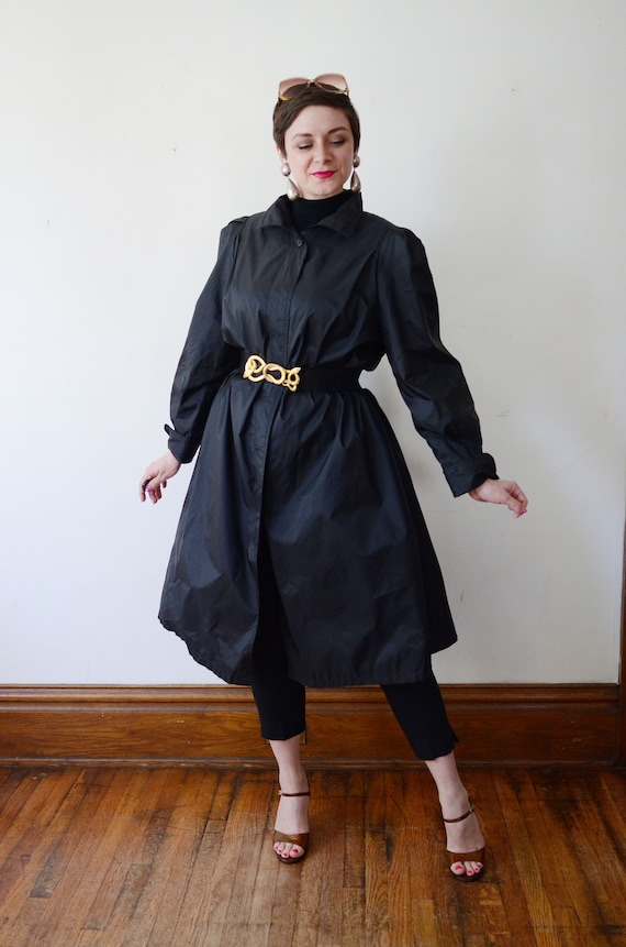 70s/80s Nylon Swing Coat - M/L - image 2