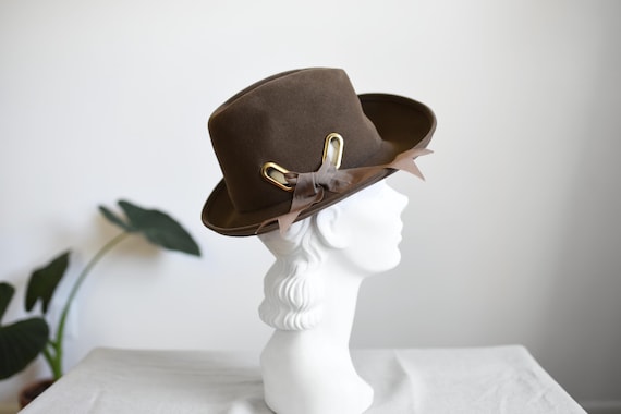 1960s Adolfo Realities Wool Hat
