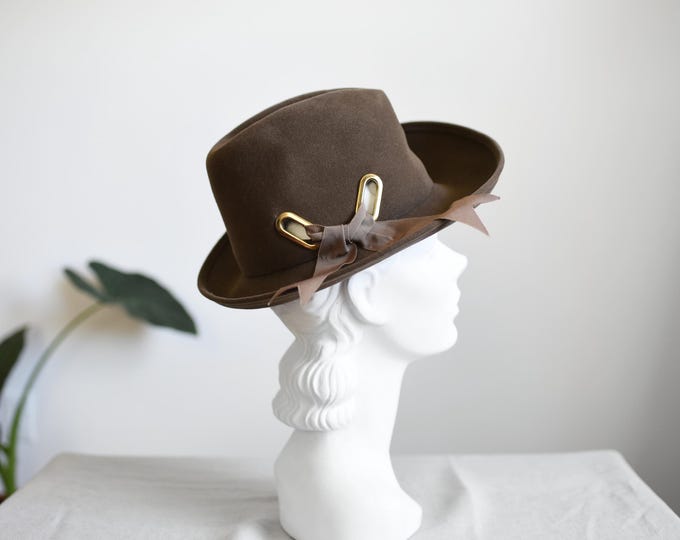 1960s Adolfo Realities Wool Hat