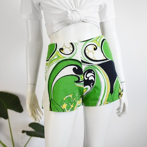 1970s Barkcloth Shorts - XS/S