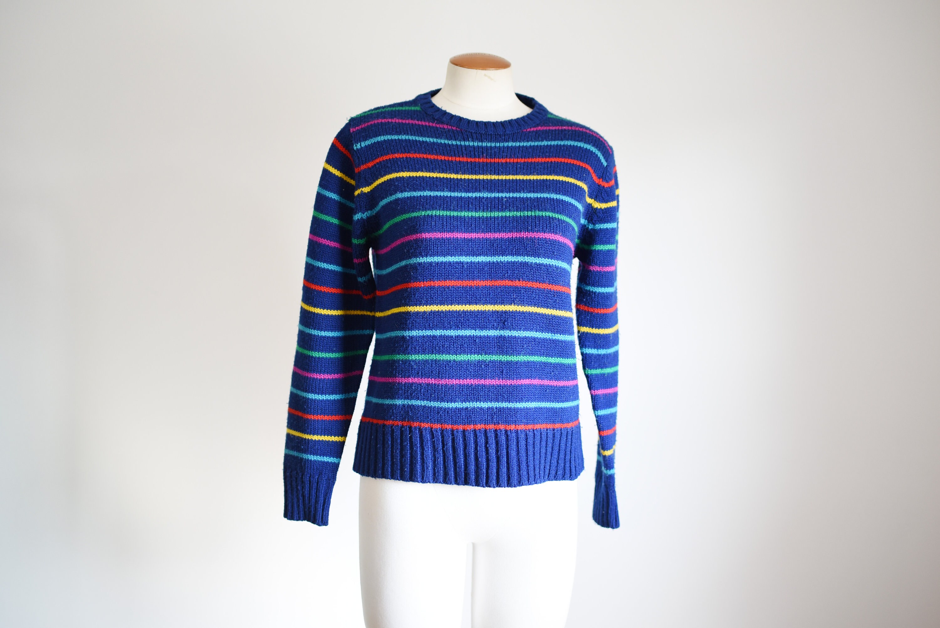 80s striped hotsell sweater