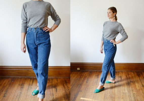 1980s Deadstock High Waisted Jeans - XS - image 1