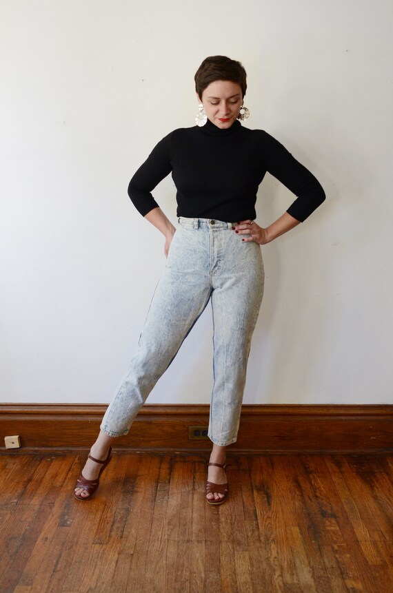 Deadstock 1980s Bleached High Waisted Denim - S - image 6