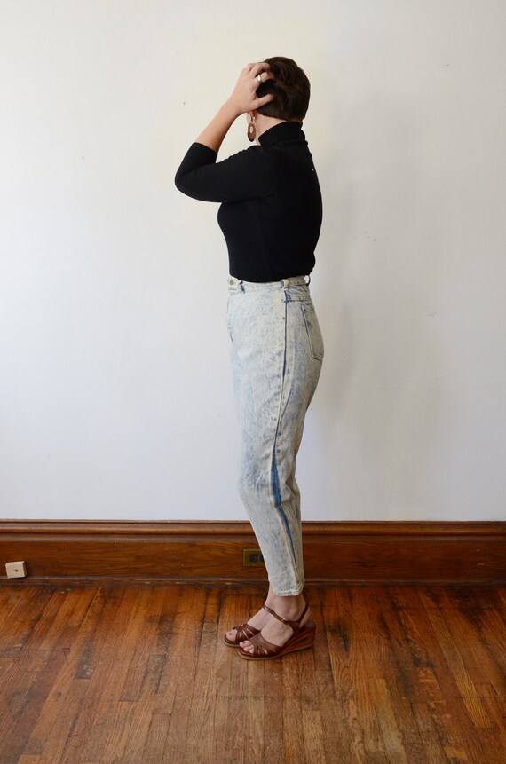 Deadstock 1980s Bleached High Waisted Denim - S - image 4