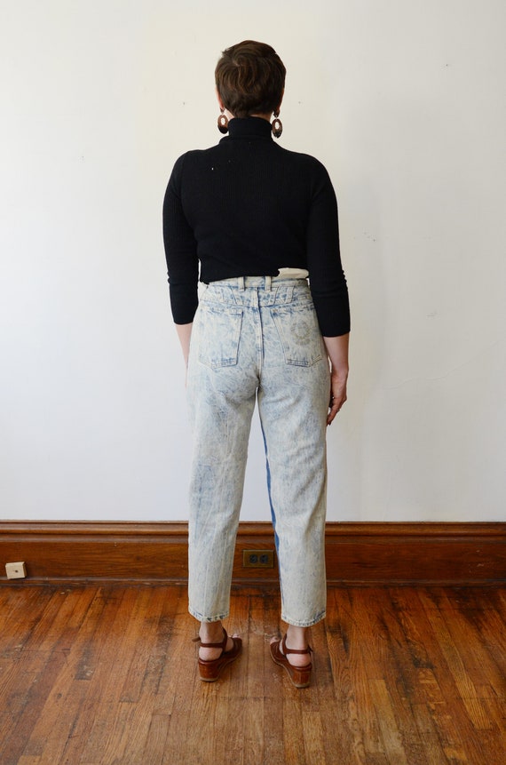 Deadstock 1980s Bleached High Waisted Denim - S - image 3