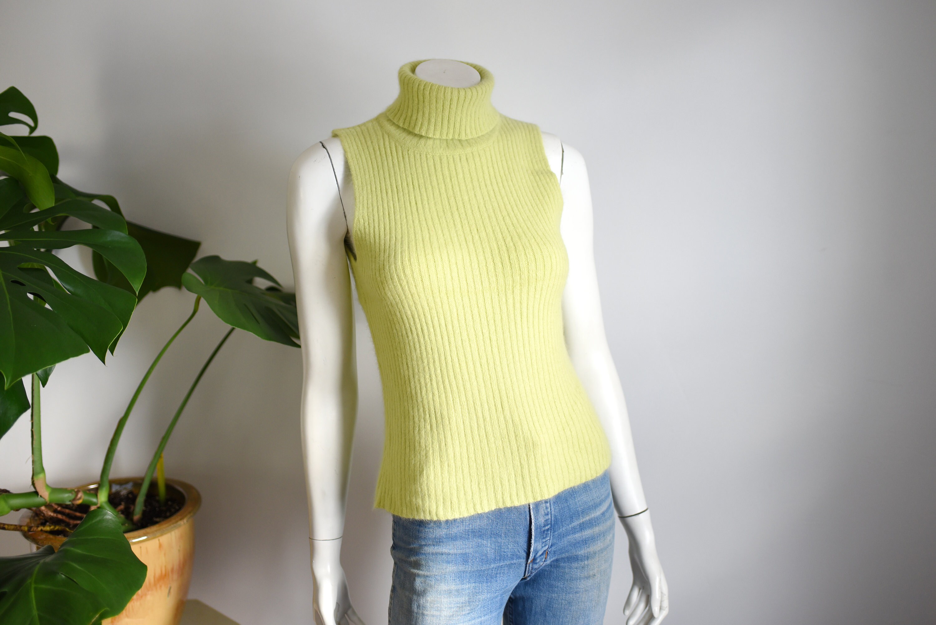 Lime Green Turtleneck Etsy Singapore