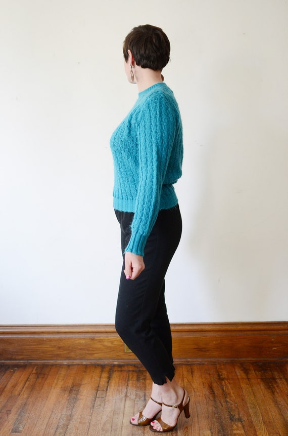 Wrangler 80s Turquoise Sweater - M - image 8