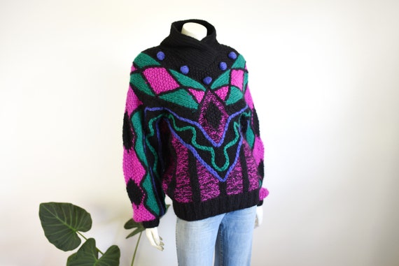 I.B. Diffusion 80s Pom Pom Sweater - M/L