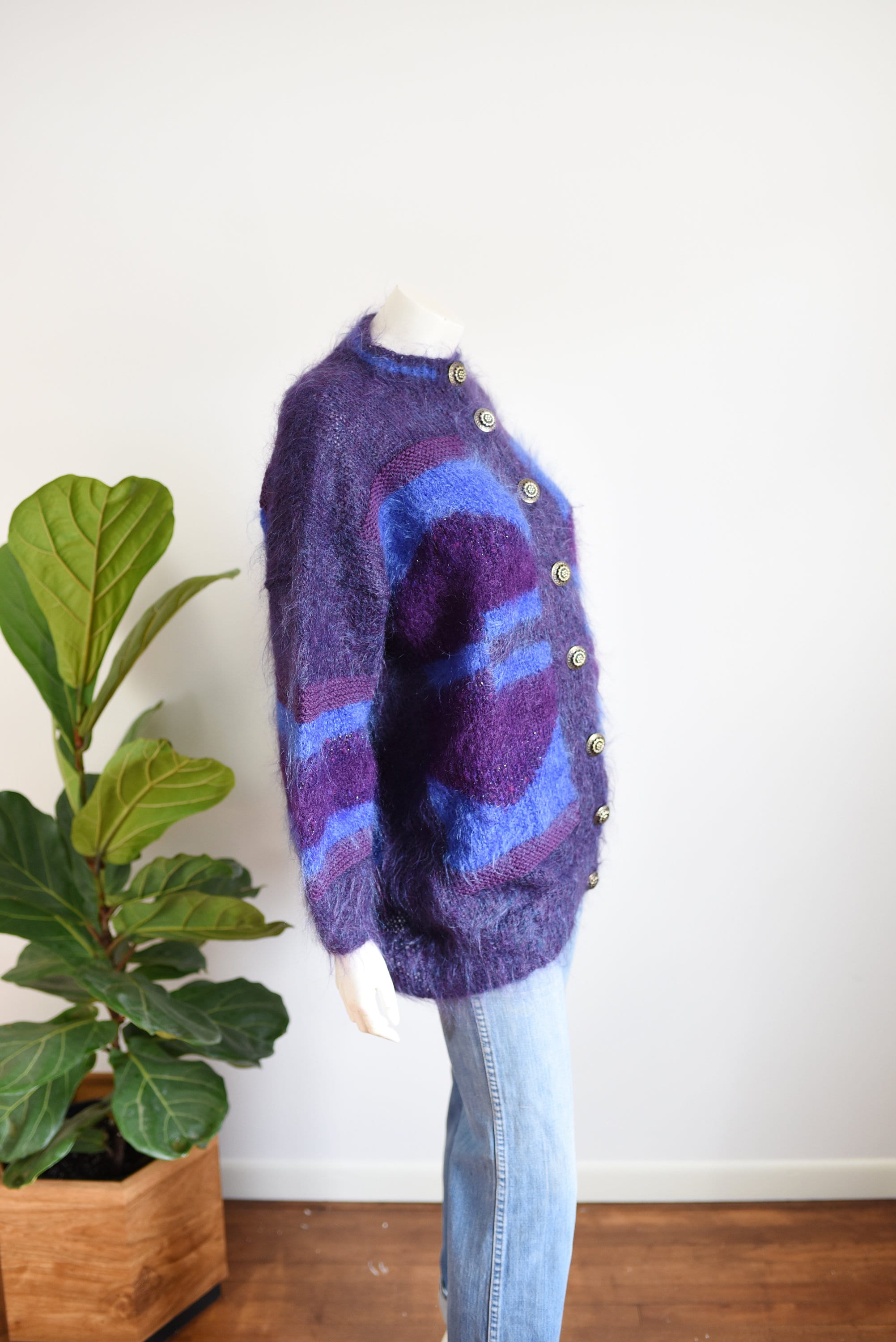 1980s Mohair Cardigan - L/XL 1980s Mohair Cardigan - L/XL