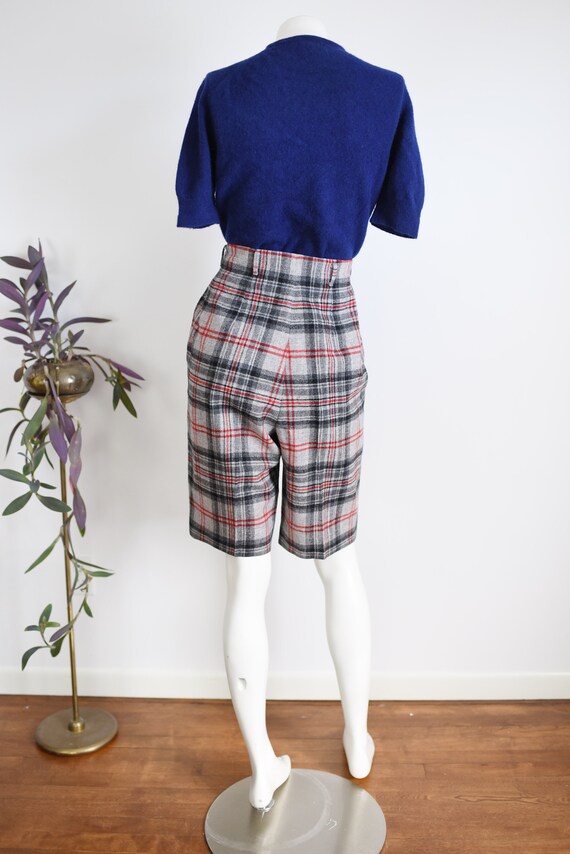 60s Pendleton Wool Plaid Shorts - M/L - image 5