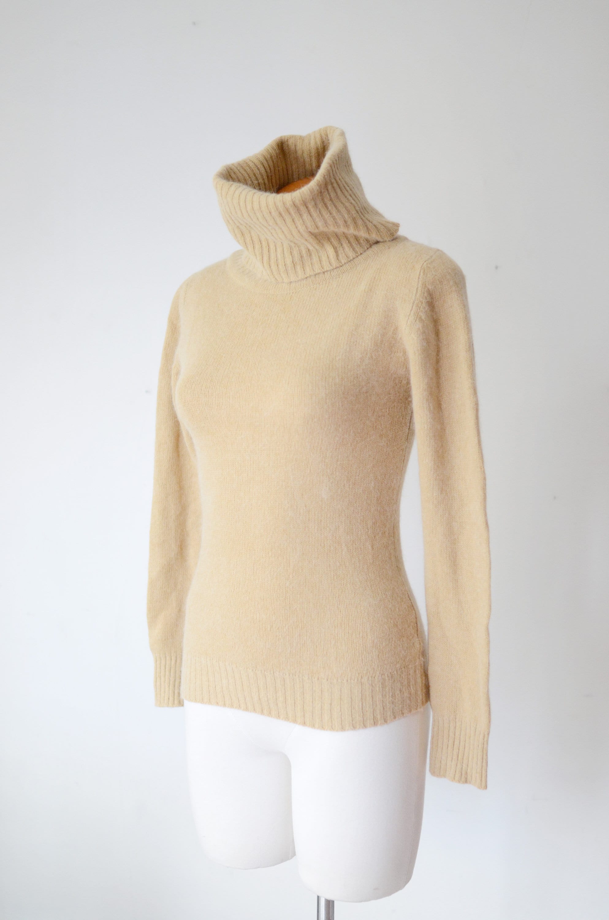 Angora Brown Turtleneck Sweater - XS/S
