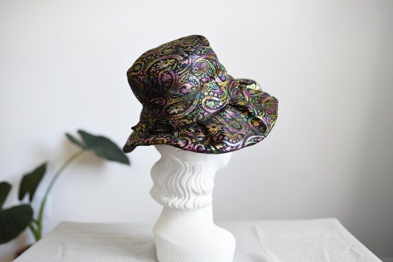 1960s Iridescent Paisley Hat