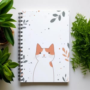 Cute Cat Spiral Notebook | Perfect for Cat Lovers | Journaling | Note-Taking | Gift for Students and Pet Owners