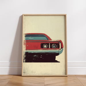 Vintage Car Poster Art | Retro Wall Decor | Automotive Gift | Classic Car Print | Man Cave Decoration | Garage Art | Digital Download |