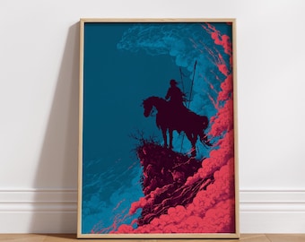 Knight Pixel Art Print: Retro 8-Bit Fantasy (Digital Download)