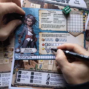 Board Game: Treasures Lost - Fantasy Print-and-Play adventure. image 2