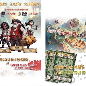 Board Game: Treasures Lost - Fantasy Print-and-Play adventure. image 4
