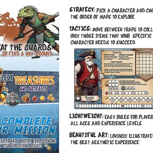 Board Game: Treasures Lost - Fantasy Print-and-Play adventure. image 5