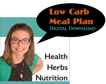 Low Carb Meal Plan | Digital Download PDF | Nutritionist-Created Weight Loss & Healthy Eating Guide