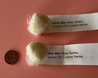 Herbal Lotion Bars with Herbs and Shea Butter, Coconut Oil | Deep Moisturizer