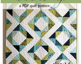 PDF quilt pattern // diamond rings
