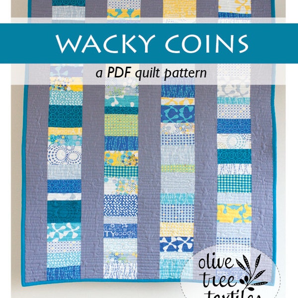 PDF quilt pattern // wacky coins