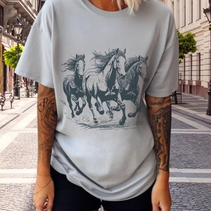 horse shirt, western shirt, cowboy shirt, cowgirl shirt, graphic tees, vintage, cowboy, western, cowgirl, gift for her, gift for him