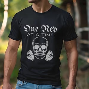 one rep at a time shirt, fitness, gym shirt, powerlifting, motivational shirt, workout clothes, vintage gym shirt, funny workout shirt