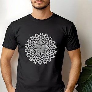 mandala sacred geometry shirt, buddhism, mantra, yoga, lotus, sacred geometry, manifestation, tshirt, graphic tee, meditation, mandala