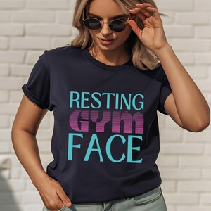 resting gym face shirt, fitness, gym shirt, powerlifting, motivational shirt, workout clothes, vintage gym shirt, funny workout shirt