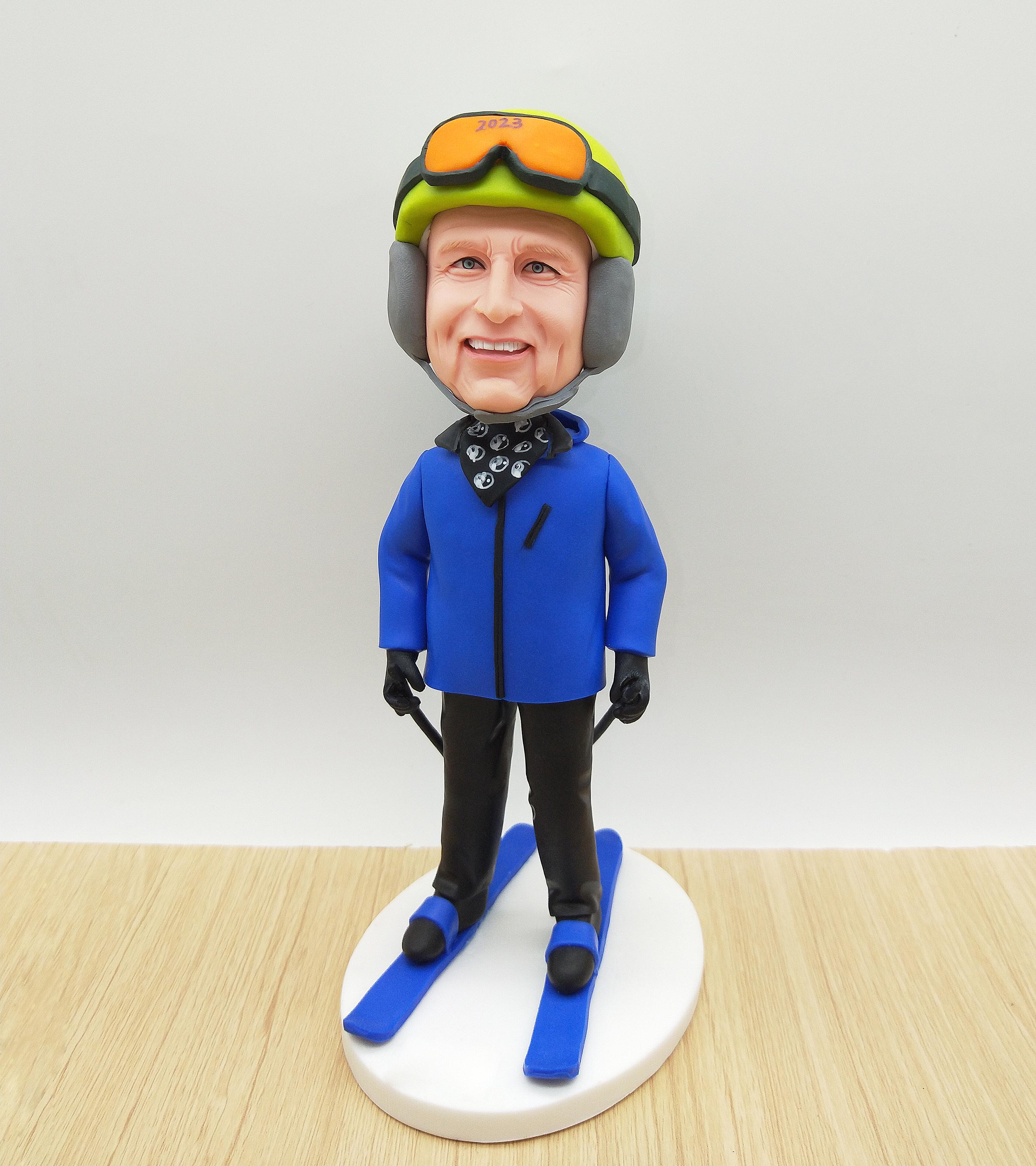 Skiing figurines - Etsy 日本