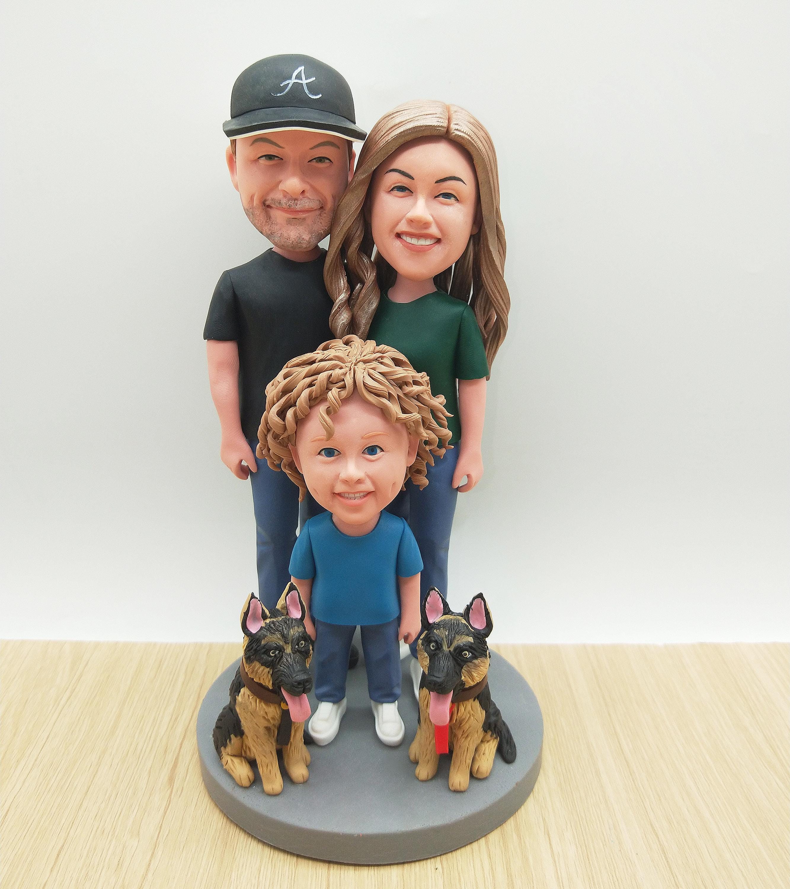 Family bobblehead - Etsy 日本