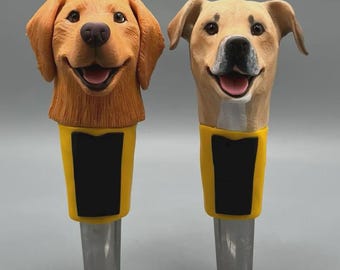 Custom Dog Figurine Beer Tap Handle: Personalized Pet Memorial Gift