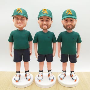 Personalized custom athlete bobbleheads, custom athlete bobbleheads, custom athlete Christmas bobbleheads, custom gifts
