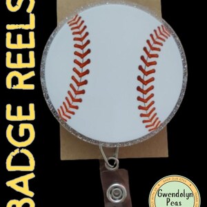 Baseball Badge Reel