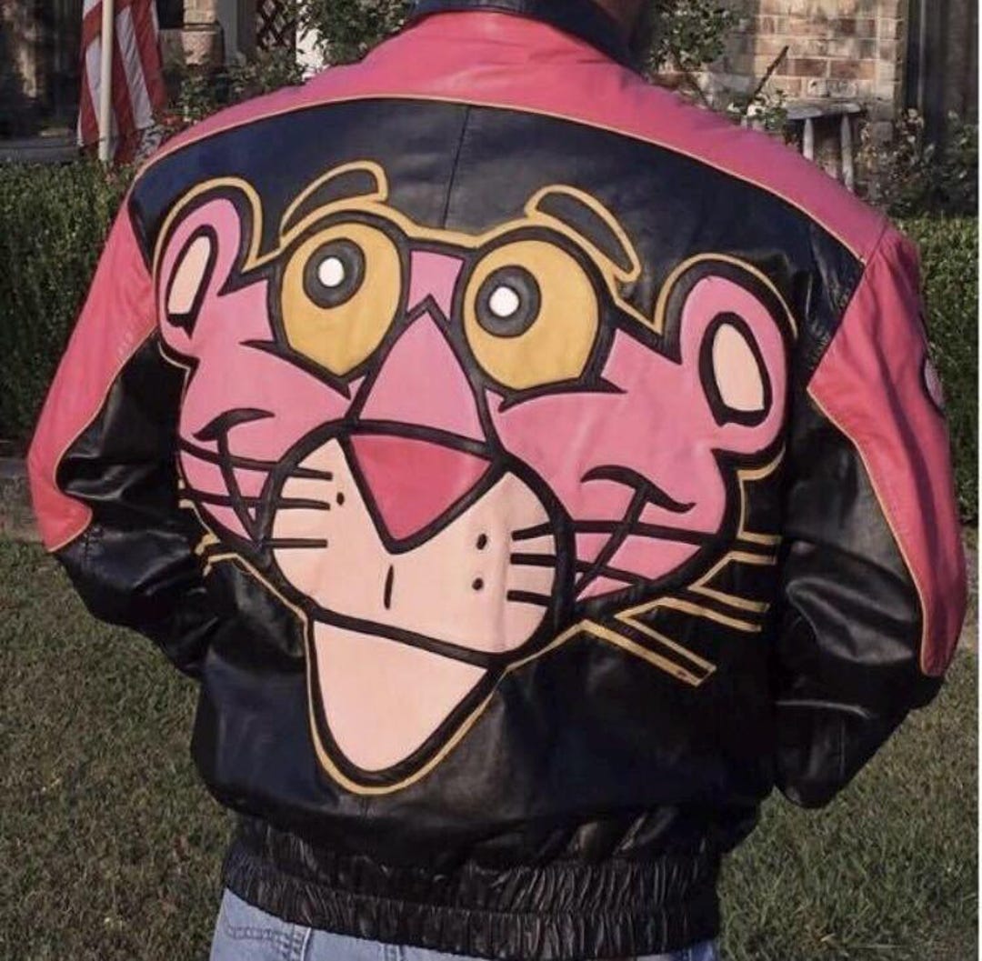 Vintage 1990s Early 2000s Pink Leather Jacket Zip Front