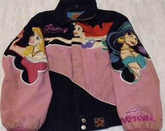 Disney Daytona 500 Princess Jh Design Racing Jacket Sz 2xl Jeff