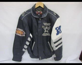 Jeff Hamilton NFL Dallas Cowboys All Leather Jacket Blue - Etsy UK