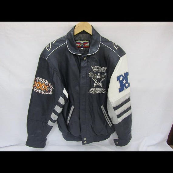Jeff Hamilton NFL Dallas Cowboys All Leather Jacket Blue - Etsy