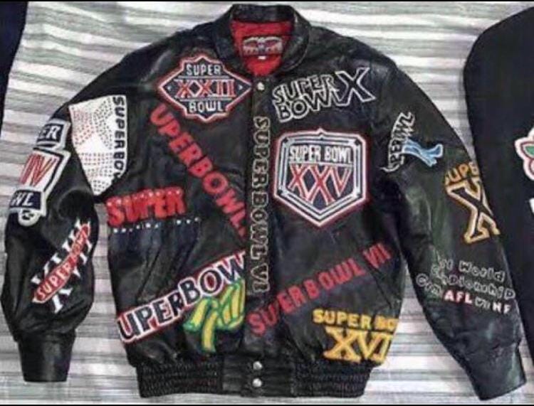 Jeff Hamilton NFL Super Bowl Jacket Jh Design Serial
